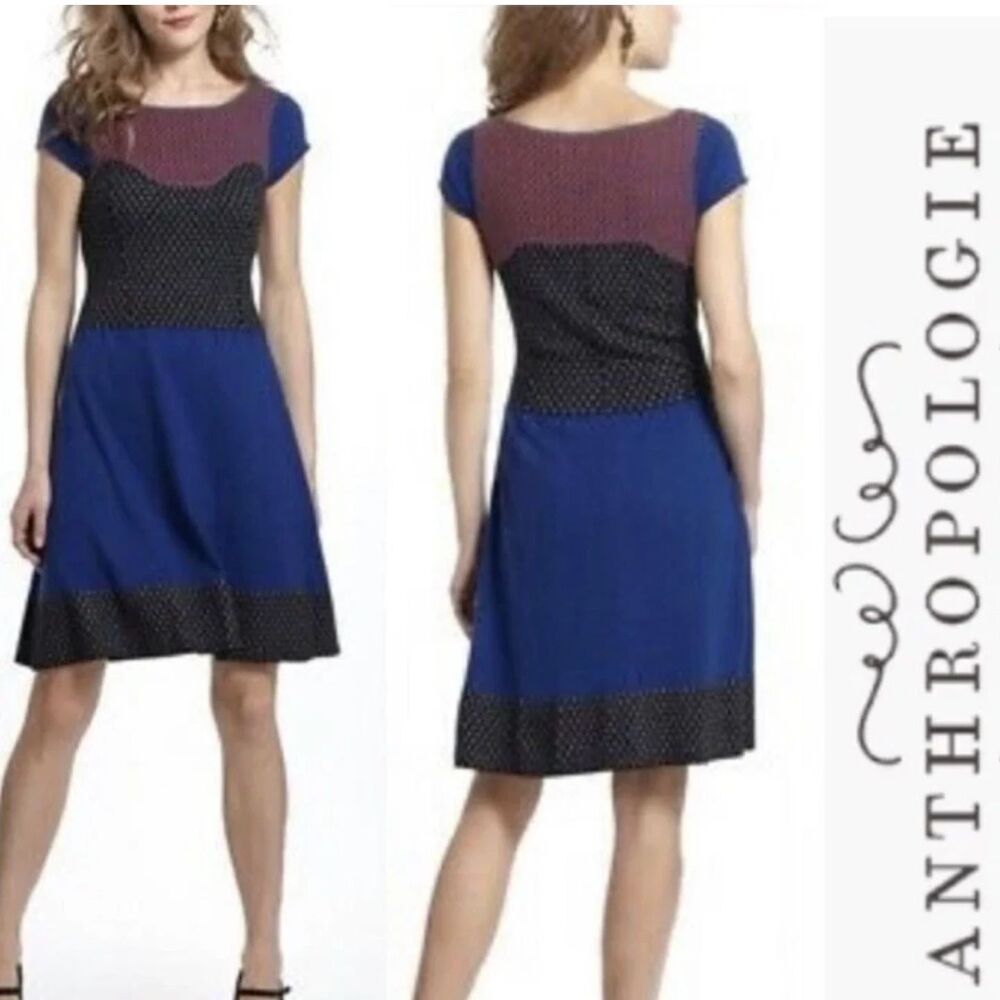 Sparrow Anthropologie Twee Sweater Dress Women's Small S Colorblock Multicolor